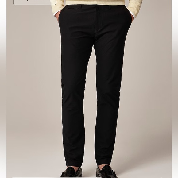 J crew black 484 Slim-fit tech pant - Picture 1 of 5